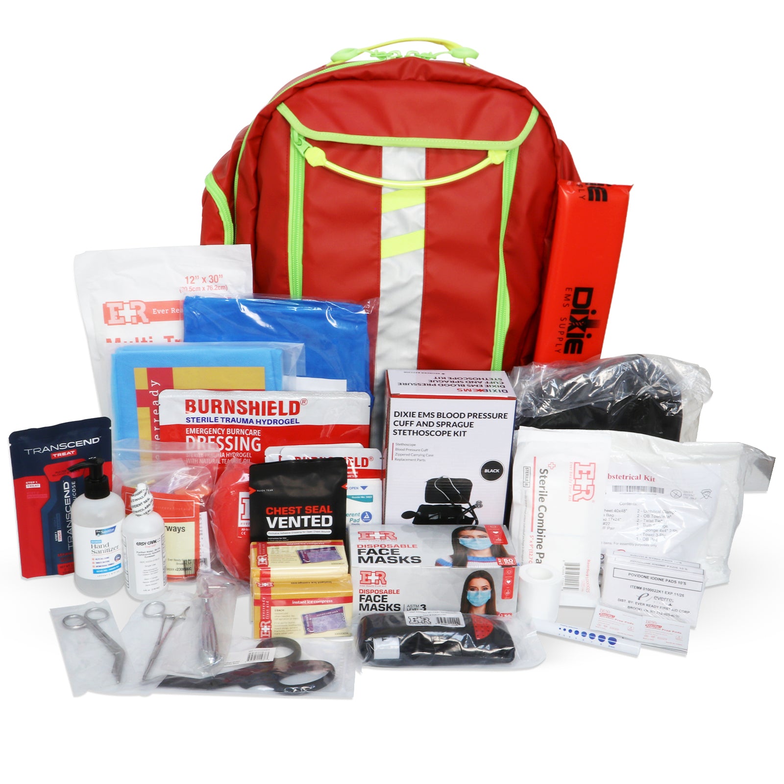 MediTac Intermediate Bleeding Control Pack Feat. RATS Tourniquet, Emergency  Bandage, Compressed Gauze Dressing and Vented Chest Seals - Dixie EMS