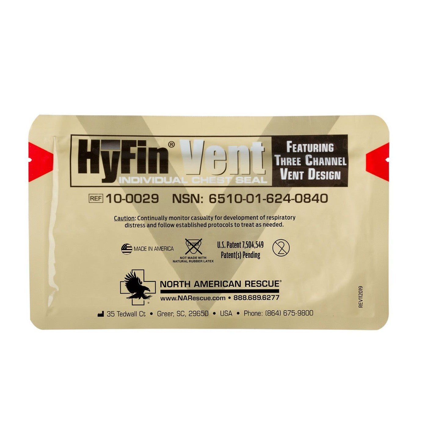 HyFin Vent Chest Seal by North American Rescue