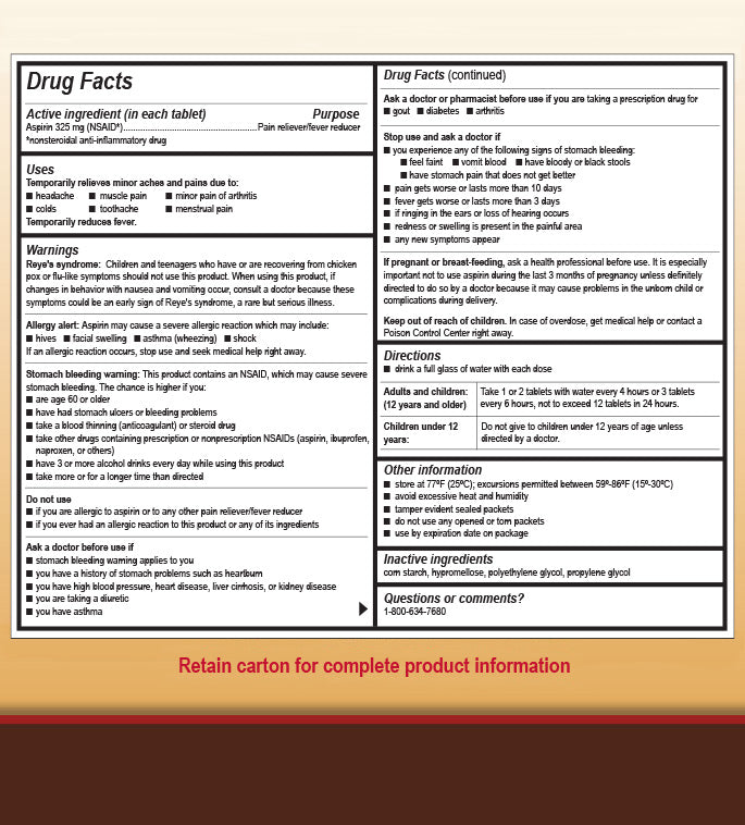 Medi-First Aspirin, Regular Strength Tablet, 325 mg - 500/box