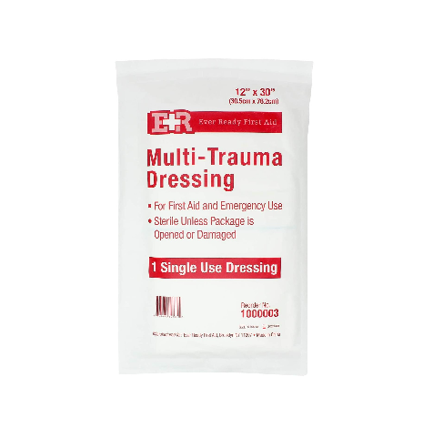 Ever Ready First Aid Multi-Trauma Sterile Non-Woven Dressing 12” x 30”