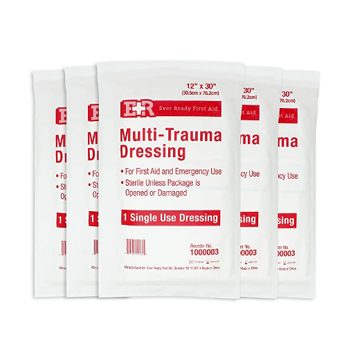 Ever Ready First Aid Multi-Trauma Sterile Non-Woven Dressing 12” x 30”