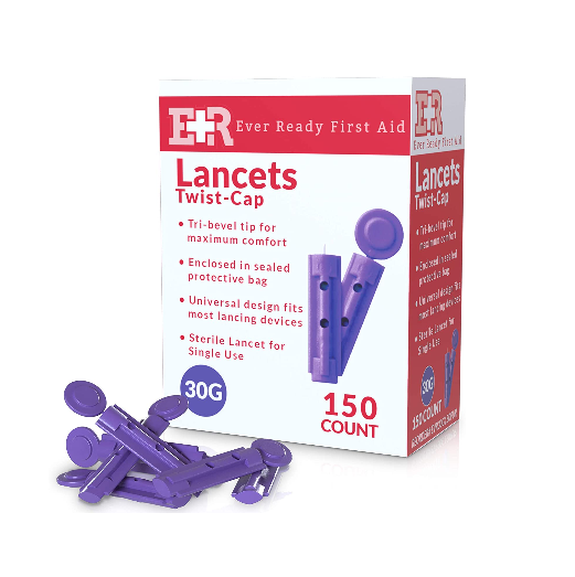 Ever Ready First Aid Lancing Device with Twist Lancets