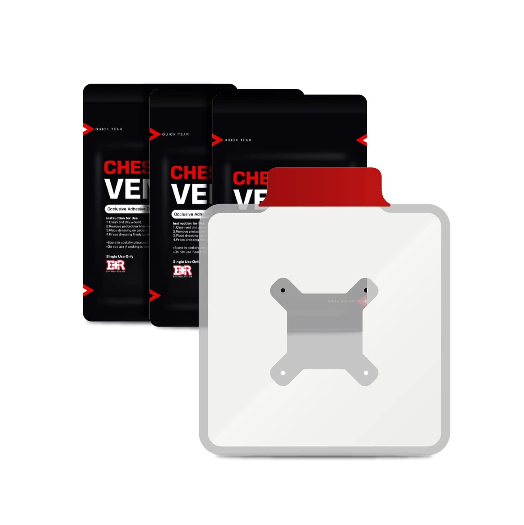 Ever Ready First Aid Vented Chest Seal with Quick Tear - 6.6” Square Occlusive Adhesive Dressing for Open Chest Wounds
