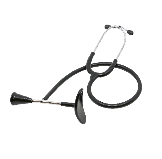Dixie EMS Fetal Stethoscope for Baby’s Heartbeat Detection Fetoscope with Pinard Horn and Soft Earbuds, 22”