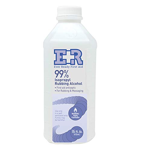 Ever Ready First Aid Isoprophyl Rubbing Alcohol, 99% 16 oz Bottle