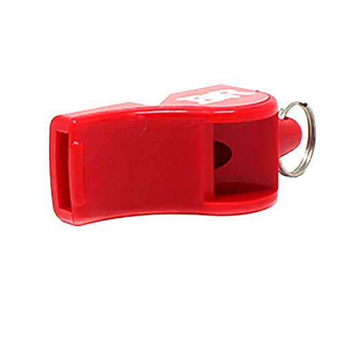 Ever Ready First Aid Safety Coach 3 Chamber Pealess Whistle with Matching Lanyard - Red