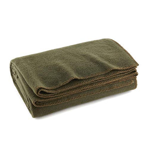 Fire Retardant Wool Blanket –Olive Drab