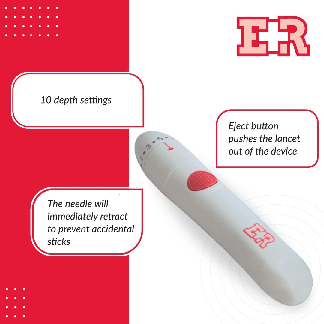 Ever Ready First Aid Lancing Device with Twist Lancets