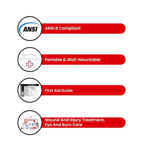 Basic ANSI First Aid Kit, Class B, Plastic Case