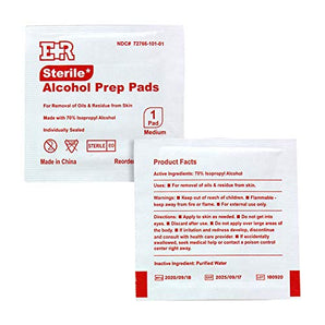 Alcohol Prep Pads – 70% Isopropyl, Individually Wrapped