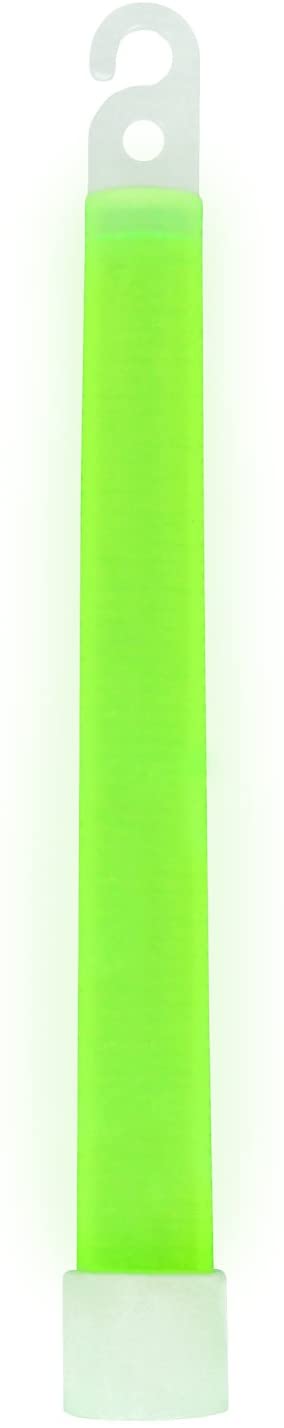 MediTac Green Glow Stick - Bright 6" Snap Sticks With 12 Hour Duration