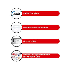 Basic Ansi First Aid Kit, Class A, Plastic Case