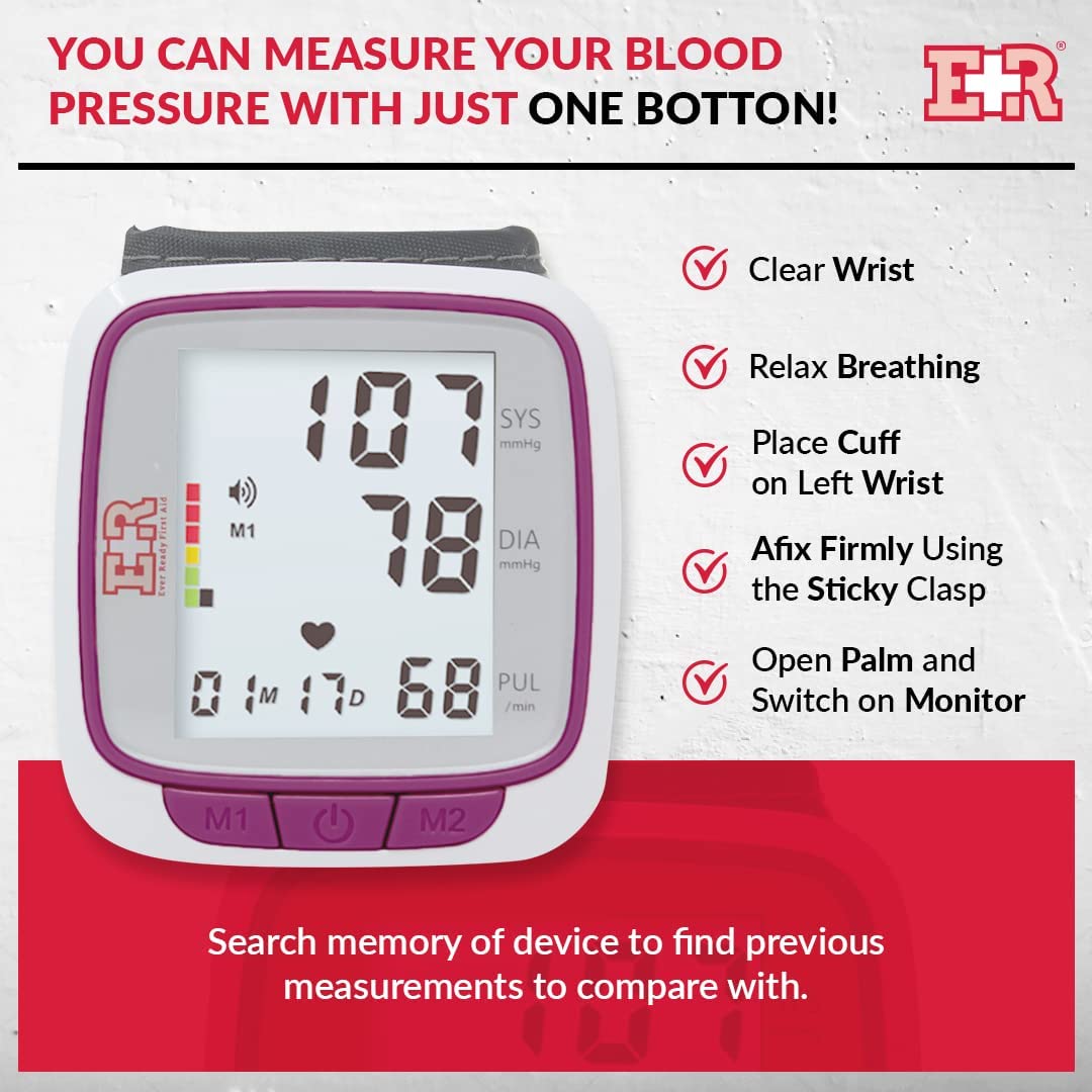 Rechargeable Digital Wrist Blood Pressure Machine - Don Shopping