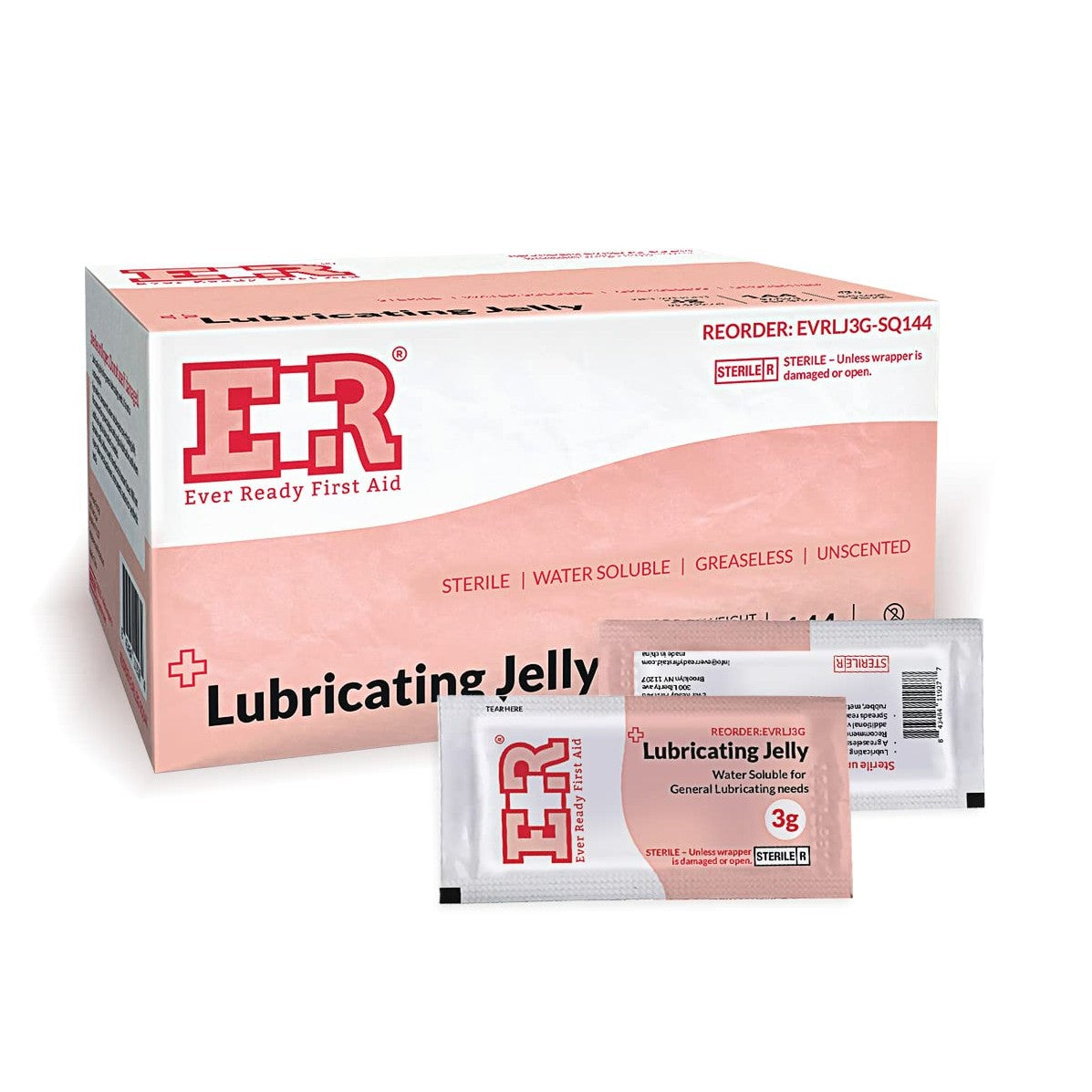 Ever Ready First Aid Lubricating Jelly - Box of 144 Packets
