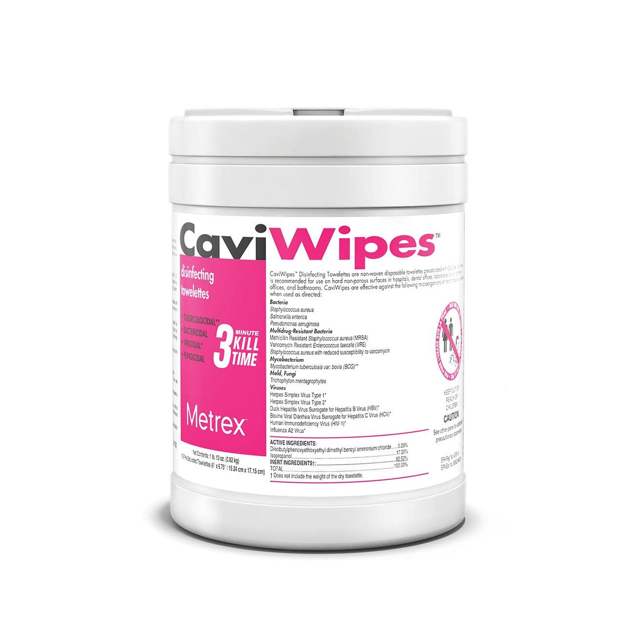 Metrex CaviWipes Surface Disinfectant Wipes (160 wipes)