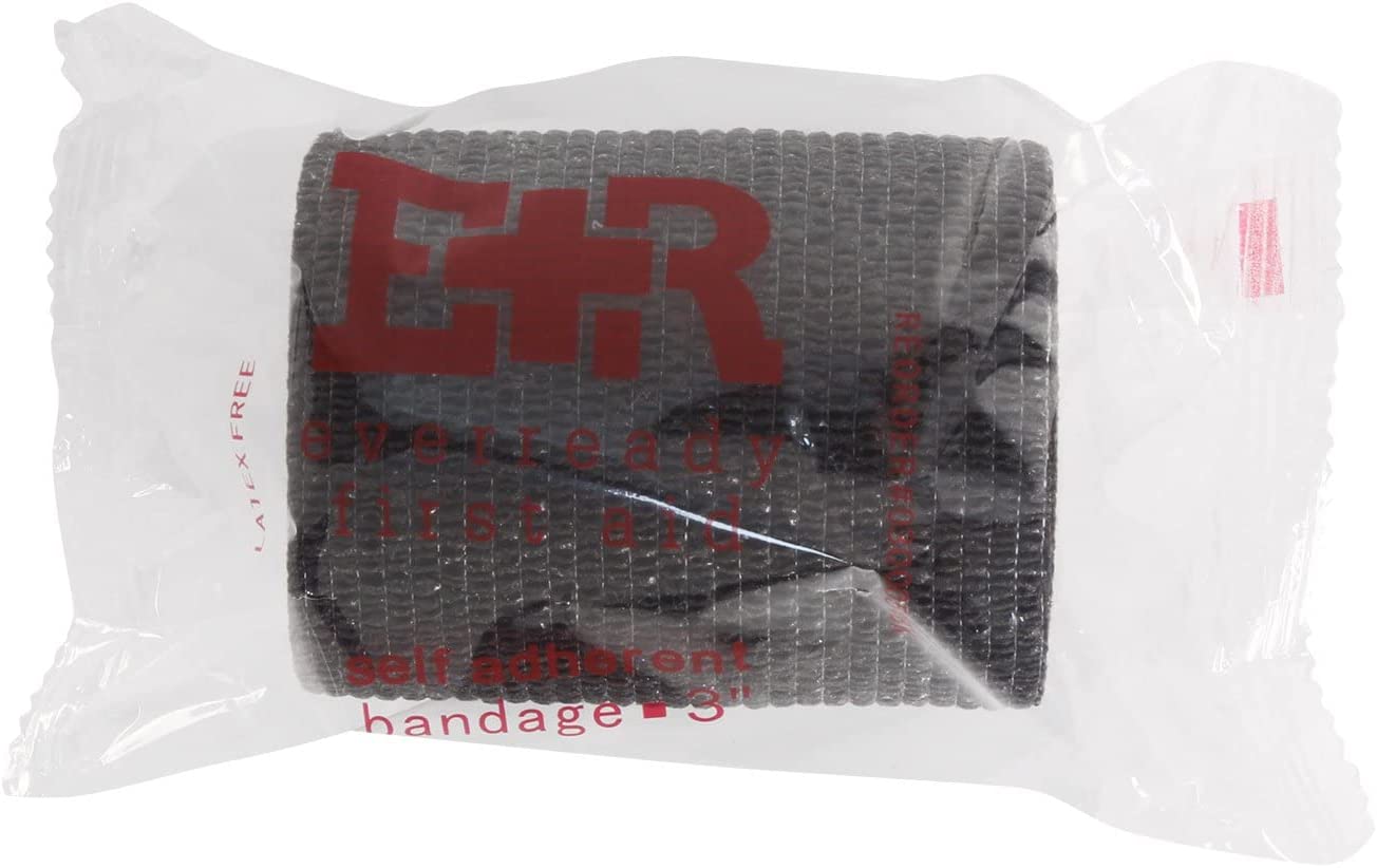 Ever Ready First Aid Self Adherent Cohesive Bandages 3" x 5 Yards - 12 Count