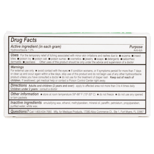 Medi-First Hydrocortisone 1% Anti-Itch Cream Packet, 0.9g - 10/box