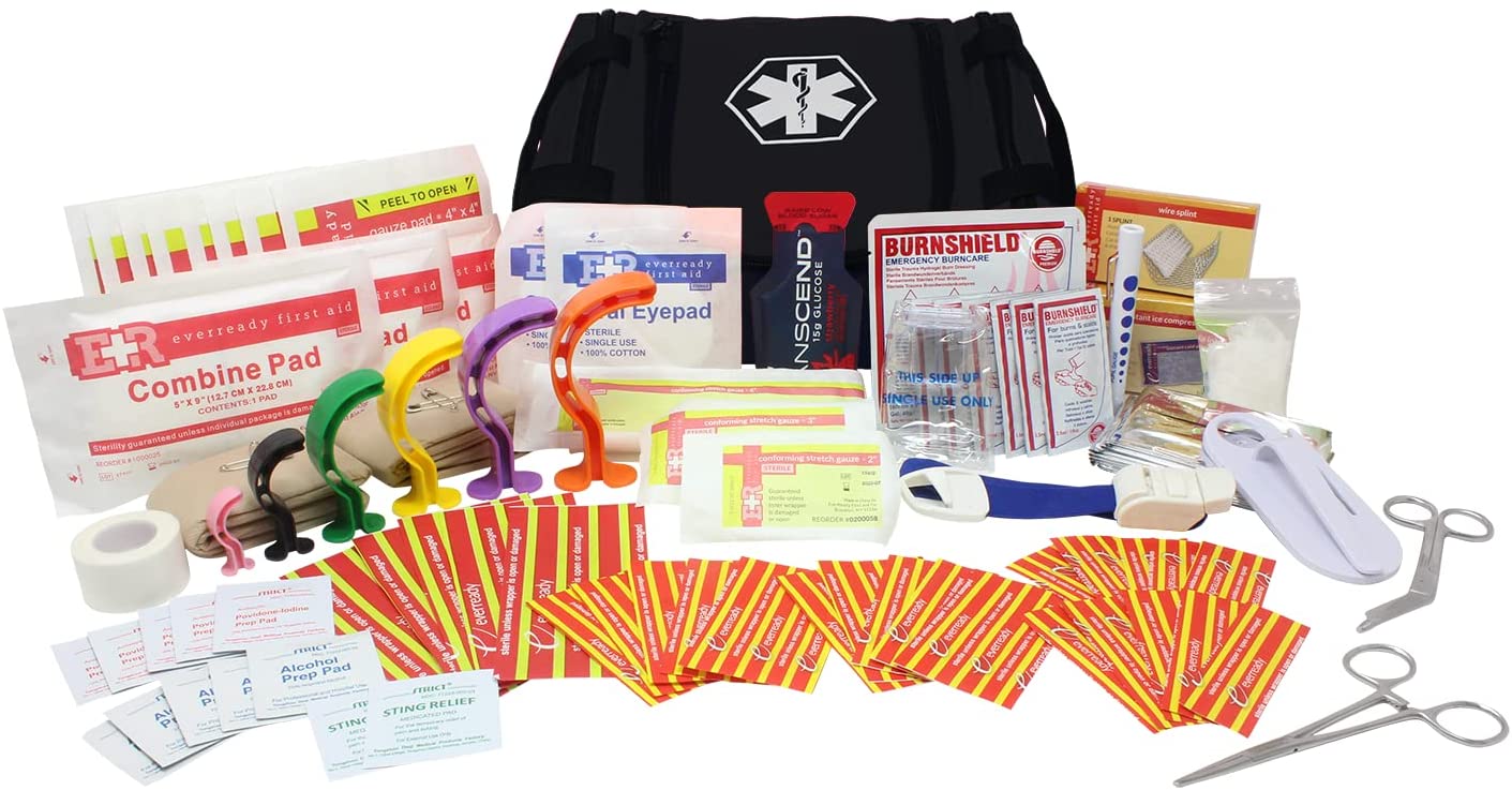Dixie EMS First Responder Fully Stocked Trauma First Aid Kit