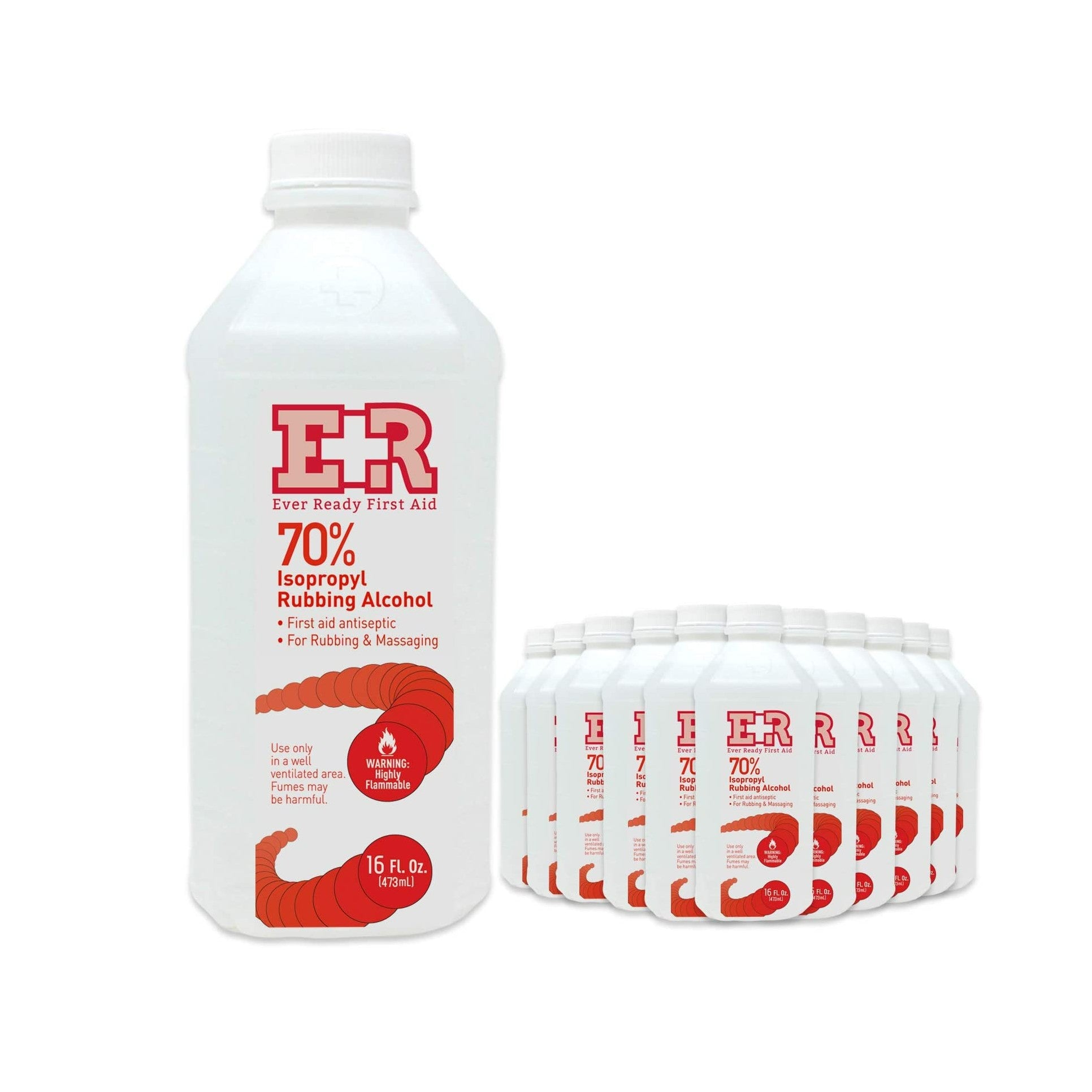 Ever Ready First Aid Isoprophyl Rubbing Alcohol, 70% 6 Oz - Bottle