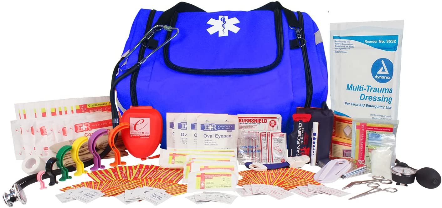 Ever Ready First Aid Fully Stocked First Responder Kit - First Responder II Trauma Kit