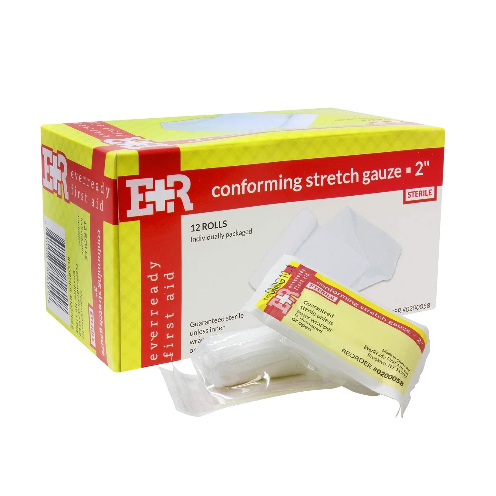 Ever Ready First Aid Sterile Conforming Gauze Roll Bandage