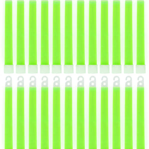 MediTac Green Glow Stick - Bright 6" Snap Sticks With 12 Hour Duration