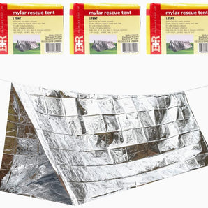 Ever Ready First Aid Emergency Mylar Survival Camping Tent, Weatherproof Thermal Shelter for 2 Adults – 95” x 61”