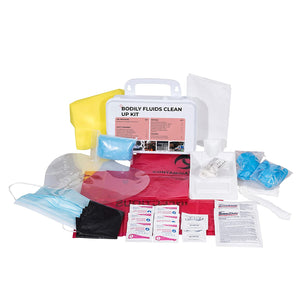 Bodily Fluids Clean-Up Kit – Wall-Mount, OSHA Compliant (31 Pieces)