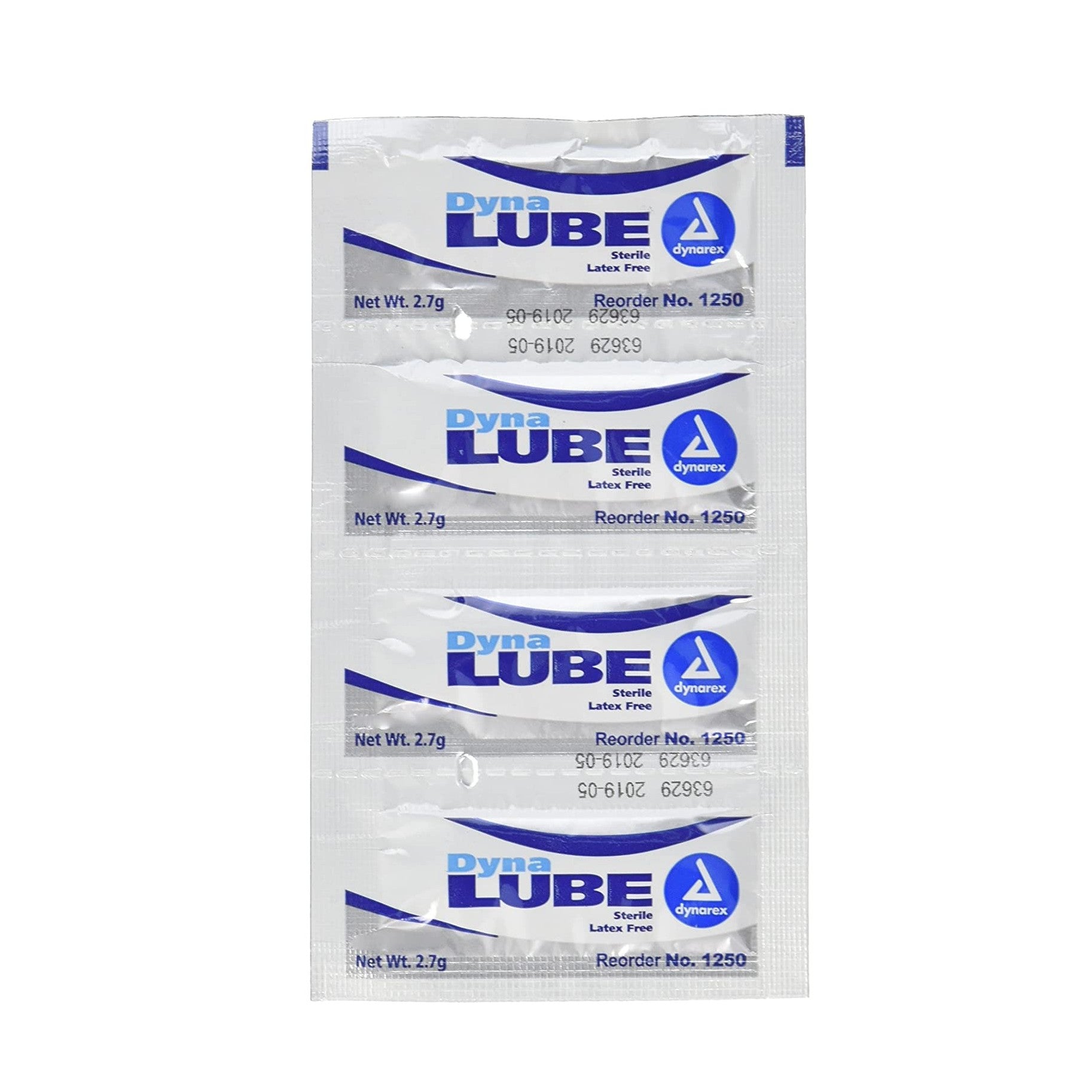 DynaLube Sterile Lubricating Jelly 2.7g Packet - 144/box