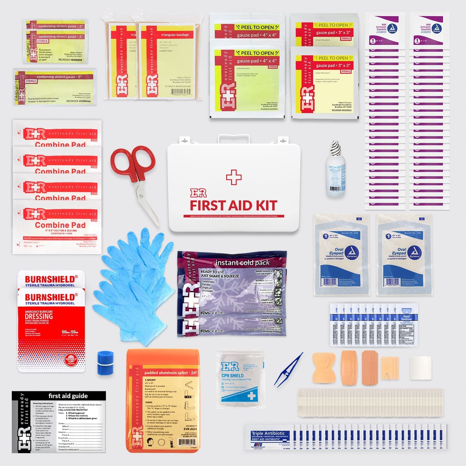 Ever Ready First Aid Class B ANSI Compliant First Aid Kit In Metal, Wa