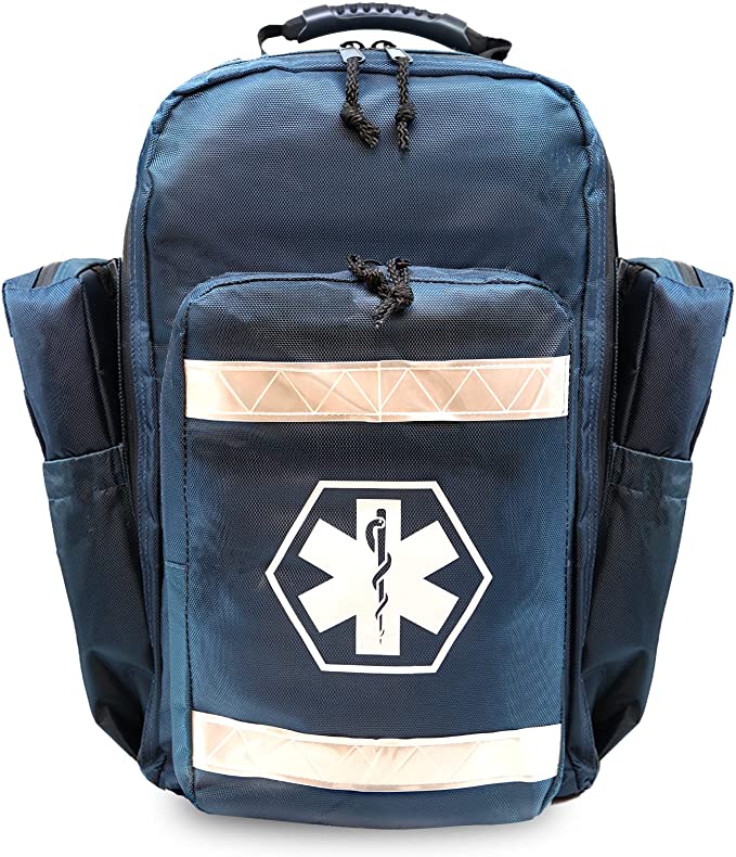 Dixie Ems Ultimate Pro Trauma O2 Backpack with Modular Pouch Design, Oxygen Gear Bag for First Responders and Medics