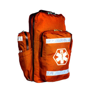 Dixie EMS Ultimate O2 Oxygen Backpack Jump Bag with Color Coded Detachable Pockets, O2 Cylinder Carrier, Navy Blue