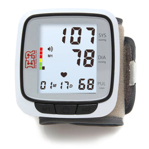 Automatic Wrist Blood Pressure Monitor – Pink, Batteries Included