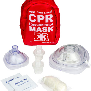 Adult & Infant CPR Mask Combo Kit – Red