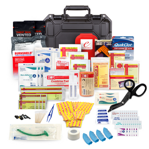 Medical Kit with Lightweight and Water Proof Black Case