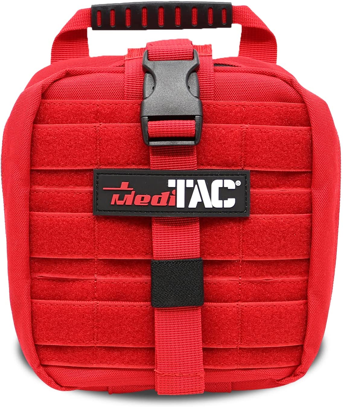 MediTac Small Owl Type Tactical Trauma Bag feat. Rip-Away Velcro Fastener Bag Backpack, Molle Bag Rucksack Pack Red