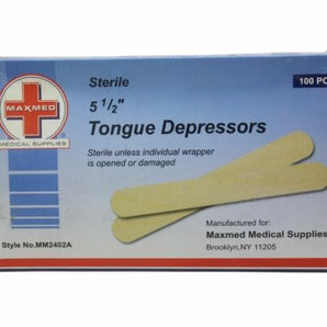 MaxMed Tongue Depressors - 100 Count